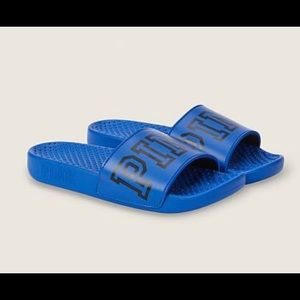 VS Blue Slides - Size M 7-8 - NWT